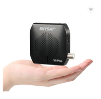 Récepteur satellite numérique SKYSAT V9 PLUS DVB S2, compatible Free to air, PowerVu, Auto PowerVu, Biss Key, SKYSAT V9 Plus
