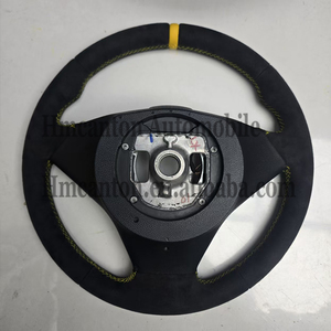 Volant de direction pour BMW E60 2007, en Alcantara jaune à rayures, modèle M Sport, vente en gros de produits en stock, best-seller - Product Image 2