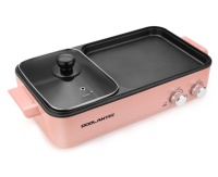 Nouveau ragoût électrique en aluminium, poêle de barbecue électrique coréen avec marmite pour la cuisson des nouilles et la friture à la vapeur ZHE Jiang PTFE