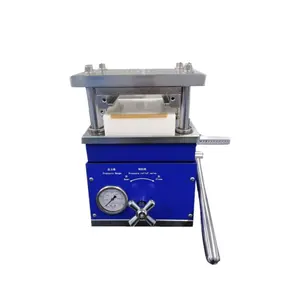 Máquina cortadora de electrodos de celda hidráulica, pequeña bolsa de laboratorio para fabricación de batería de polímero