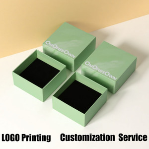 Biểu Tượng Tùy Chỉnh Sang Trọng Hộp Quà Tặng Đầy Màu Sắc Cứng Nhắc Tông Vuông Đồ Trang Sức Tùy Chỉnh Nắp Và Cơ Sở Hộp Với Bọt Chèn - Product Image 2