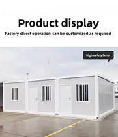 Logements mobiles à faible coût pour usage résidentiel/bureau, maisons conteneurs préfabriquées détachables, design moderne, ignifuges