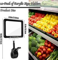 Porte-étiquettes personnalisés POP Clipss, porte-étiquettes en PVC transparent pour magasin d'électronique