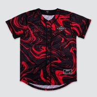 Maillot de baseball à rayures fines personnalisé en polyester respirant, anti-humidité, séchage rapide, 220g, pour homme adulte, sport d'équipe de baseball