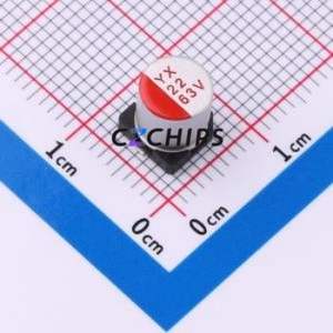 SPT1JM220E07TRVZC ตัวเก็บประจุแบบแข็ง SMD, D6.3xL7 มม. ( ความจุ: 22uF ) ( ความแม่นยำ: 20% แรงดันไฟฟ้าที่กำหนด: 63V ) - Product Image 1