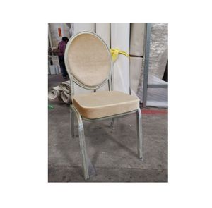 Estilo marroquí Popular al por mayor de hierro metálico apilable boda evento Hotel muebles comedor banquete salón silla - Product Image 1