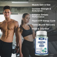 Gummies de créatine liquide végétaliennes sans sucre à marque privée 5000mg de créatine monohydrate Énergie pour la croissance musculaire 120 unités