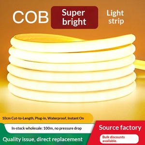 Lampu <span class=keywords><strong>LED</strong></span> <span class=keywords><strong>Strip</strong></span> 220V IP65 Tahan Air Luar Ruangan Perekat Diri Lampu Linear Rumah Ruang Tamu Plafon Proyek COB Silikon Lembut - Product Image 5