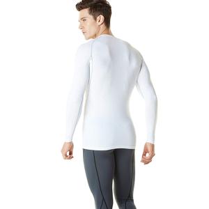 Wholesale Mens Compression Customized t Shirts Sweat Sports Lapel Pure <b>Colour</b> Long Sleeve Compression Shirt - Product Image 2