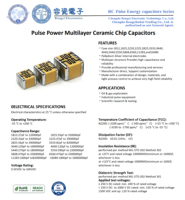 Condensateur à impulsions 1800pF 500V N2200 adapté à divers circuits à impulsions haute énergie.