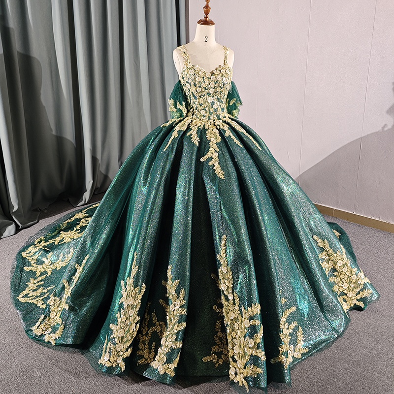 Green Dress Roman - Elegant New Style 2025