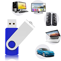 Logo personnalisé Clé USB 2.0 3.0 Clé USB 1G 2G 4G 8G 16G 32G 64G 128 Go Clé USB pivotante Souvenirs Clé USB Clé USB