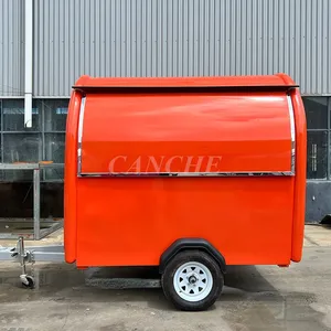 Chariot de restauration mobile commercial mini rond pour glaces et café, idéal pour l'Europe - Product Image 2