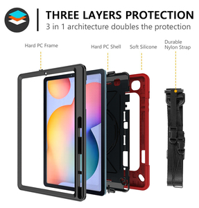 Capa com suporte para lápis para samsung galaxy, capa robusta de <span class=keywords><strong>10.4</strong></span> polegadas e alça de ombro para <span class=keywords><strong>tablet</strong></span>, para galaxy tab s6 lite SM-P610 de SM-P615 - Product Image 5