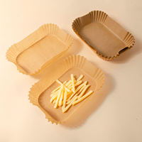 Produits ménagers : Doublure en papier jetable pour friteuse à air, impression offset, plaque en papier carrée pour friteuse à air
