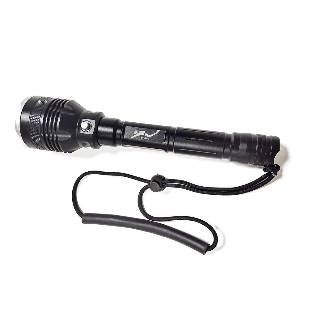 Single flashlight, white box only [batteries and charger not included]