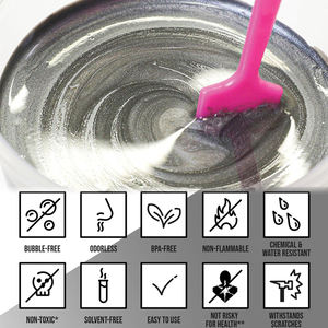 100% Solid Metallic Clear AB Epoxidharz und Härter für industrielle Betonboden harz <span class=keywords><strong>Epoxy</strong></span> Coating Glue Paint Kit Para Piso - Product Image 4