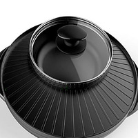 Zogifts Barbecue Électrique Portable Multifonctionnel Sans Fumée avec Pot Intégré pour la Maison