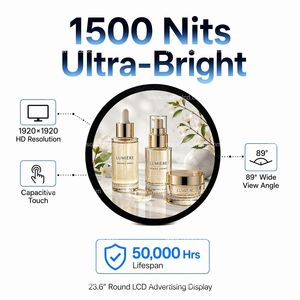 Écran d'affichage numérique publicitaire LCD <span class=keywords><strong>Caison</strong></span> de 23,6 pouces, écran tactile, haut-parleur intégré / Wi-Fi / Connectivité USB, 1 an - Product Image 4