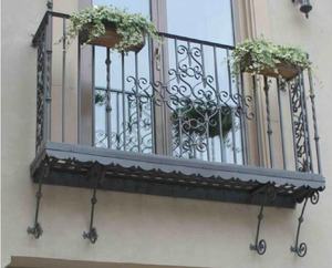 Design di Ringhiere per Balconi in Ferro Battuto Francese/Ringhiere Decorative in Ferro Battuto per Balconi Corrimano Esterno per Terrazze - Product Image 6