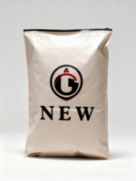Sac d'emballage en papier kraft refermable durable avec fermeture éclair, en composite plastique, pour vêtements, livraison et services de messagerie
