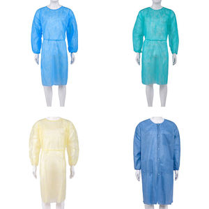 एसजे उच्च गुणवत्ता डिस्पोजेबल पीपी + पीई चिकित्सा सर्जरी सुरक्षात्मक कपड़े डॉक्टर नर्स Nonwoven अलगाव गाउन - Product Image 6