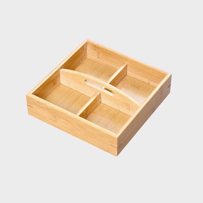 Handheld four-compartment fruit box 20*20