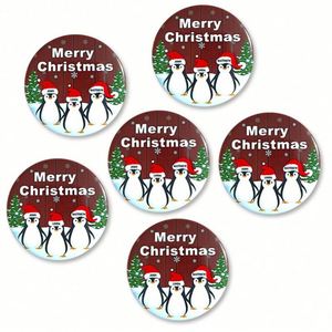 Badges en tôle personnalisés sur le thème de Noël avec une décoration d'ambiance Père Noël - Product Image 3