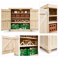 Armoire de rangement extérieure pour enfants, crèche, école maternelle, jardin d'enfants, école Montessori, en bois durable et écologique