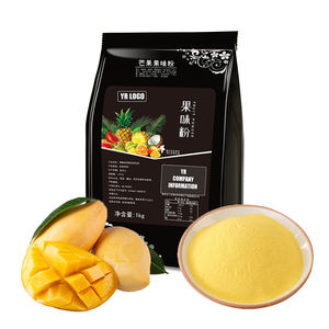 YUECHUANXIANG Préparation instantanée pour thé au lait saveur mangue avec sucre de tapioca et additifs, mélange pour bubble tea prêt à boire, durée de conservation 12 mois - Product Image 1