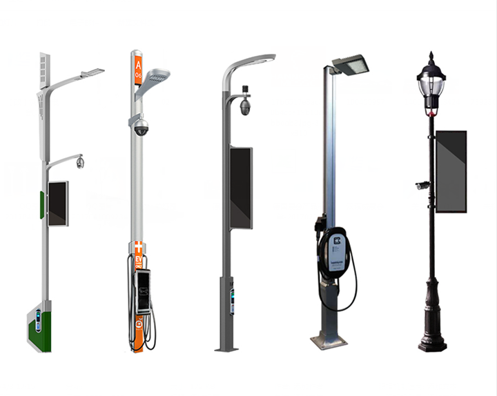 умная опора освещения. смарт опора сарос. умные столбы. необычные уличные фонари.