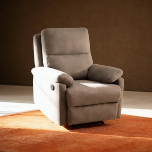Fauteuil inclinable manuel en cuir rembourré, confort ergonomique, pour <span class=keywords><strong>cinéma</strong></span> maison, mobilier de salon individuel, garantie 5 ans - Product Image 2