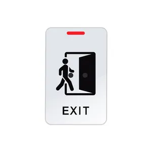Infrared contactless door exit button switch with LED indicator light