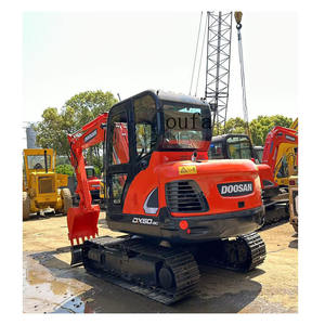 Prix de gros, mini-excavatrice Doosan Dx60 d'occasion, 6 tonnes, chenilles, avec moteur, pompe - Product Image 4