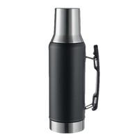 Bouilloire à vide en acier inoxydable à double poignée de conception moderne, portable de grande capacité pour les sports de plein air, l'école, le ventre chaud