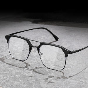 Vente directe d'usine, vente en gros, nouvelle arrivée, <span class=keywords><strong>lunettes</strong></span> de soleil plates presbyopes carrées de grande taille, bleues, pour hommes et femmes - Product Image 2