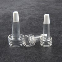 Compte-gouttes en plastique de 5ml 10ml pour poudres lyophilisées inodores flacons de pénicilline avec ampoule compte-gouttes de corne de bouteille de pénicilline