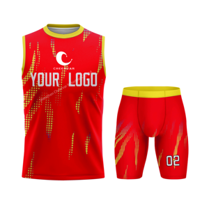 Op Maat Gemaakte Volwassen Jeugdwedstrijd Mouwloos 7v7 Voetbaltruien Blanco Sublimatie 7on7 Voetbaltruien - Product Image 3
