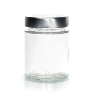 Miễn phí mẫu 8oz 10oz 12oz 16oz thẳng bên sâu Lug Glass foodgrade Jar nhà sản xuất với tinplate cap