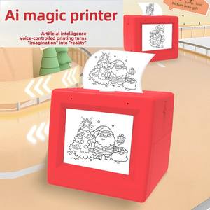 <span class=keywords><strong>Mini</strong></span> <span class=keywords><strong>Impresora</strong></span> de Códigos de Barras Inteligente con IA para Estudiantes y Niños, USB, Batería de 1200 mAh, 200 DPI, Papel de 57x25 mm, Interacción por Voz, Diseño Creativo - Product Image 1