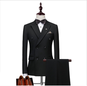 Nuovo Completo da Uomo Coreano 2026 a Due Bottoni, Tre Pezzi, Elegante e Casual, per Banchetti, Vestibilità Slim, Stile Gentiluomo Britannico - Product Image 1
