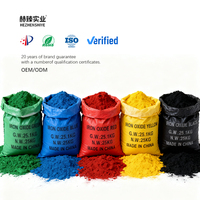 Pigment de revêtement de haute qualité, oxyde de fer rouge, jaune, bleu, blanc, gris, violet, noir, vert, marron, Fe2O3, pigment d'oxyde de fer