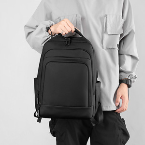 Men's <b>Backpack</b> Large Capacity 36-<b>55L</b> Business Travel Laptop Bag Solid Color With Interior Zipper Pocket - Product Image 3