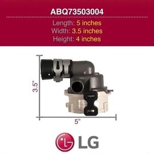 Bomba de desagüe para lavavajillas WDP85918 para lavavajillas LG, conjunto de carcasa de plástico eléctrico de 110-120 V - Product Image 3