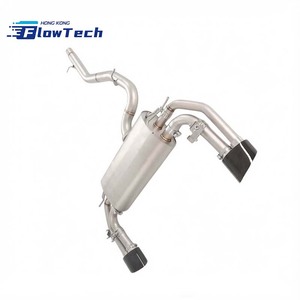 ระบบท่อไอเสียแบบ Catback พร้อมวาล์วควบคุม ผลิตจากสแตนเลส T304 สำหรับรถยนต์ Audi S3 2.0T แบบปลายท่อเดี่ยวสองด้าน พร้อมรีโมทควบคุมวาล์ว - Product Image 3