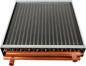 Échangeur de chaleur <span class=keywords><strong>eau</strong></span>-air à ailettes en aluminium, tube en cuivre de 10 x 10 pouces, 1/2 pouce - Product Image 1