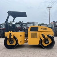 Nouveau modèle de rouleau compresseur routier à double tambour de 6 tonnes, compresseur diesel durable, rouleau vibratoire pour béton