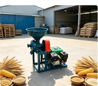 Machine agricole pour la mouture des céréales et le broyage de la poudre et du jus, moulin à farine de blé, type moteur à essence, usage domestique