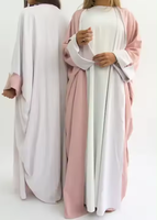 Abaya ouverte modeste et personnalisée vêtements islamiques pour femmes musulmanes robe abaya réversible en polyester grande taille pour adultes