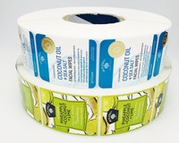 Étiquettes personnalisées en PVC adhésif imperméable avec impression couleur personnalisée pour bouteilles